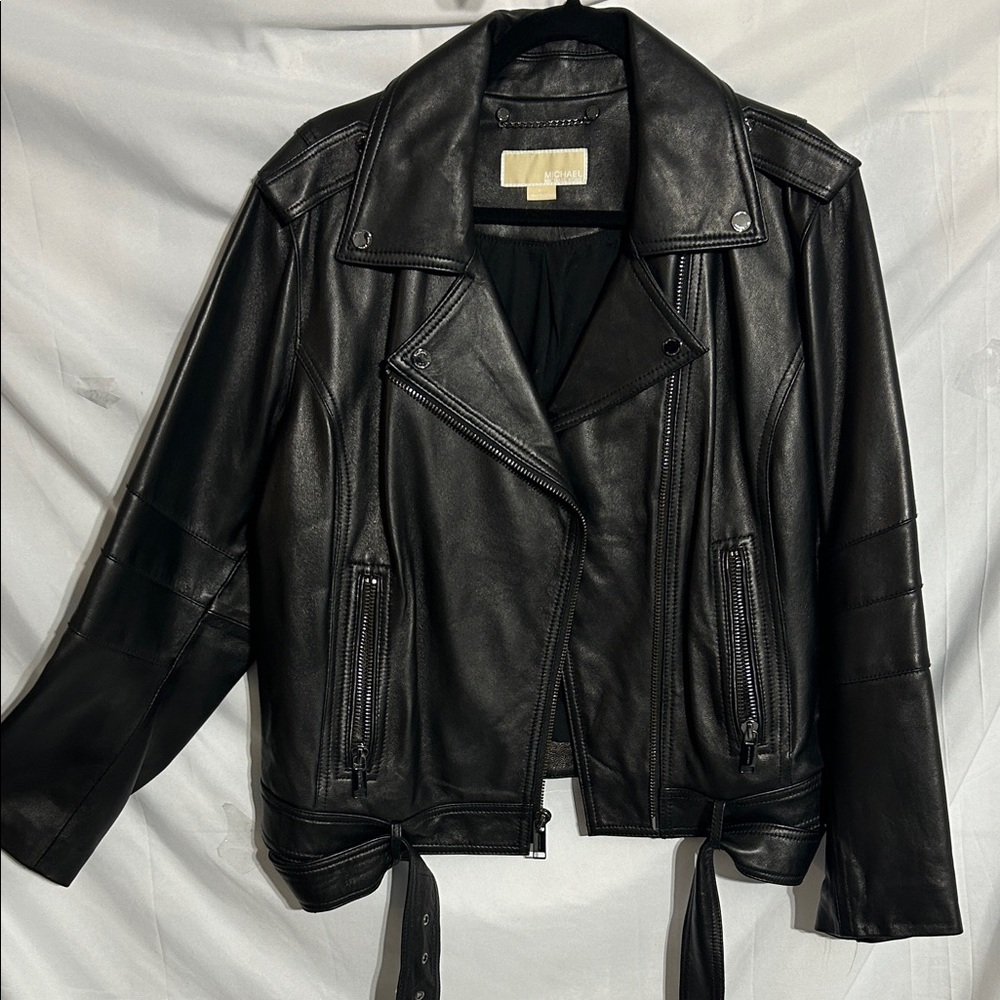 Michael Kors Black Leather Jacket